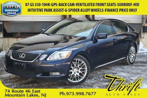 07 gs 350-104k-gps-back cam-ventilated front seats-intuitive park assist