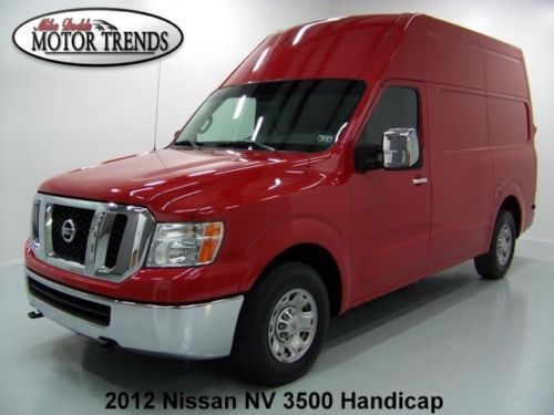 2012 nissan nv 3500 hightop navigation braun power lift handicap rearcam v8 71k