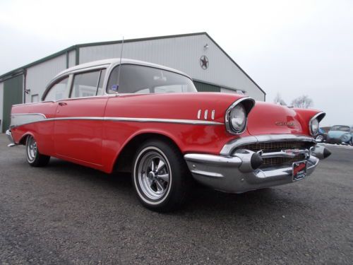 1957 chevrolet bel air 2 door sedan, 350, 3 sp auto, disc brakes, exc driver