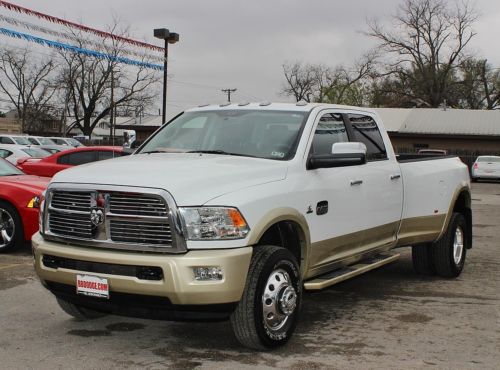 6.7l i6 diesel drw laramie longhorn leather navigation sunroof rear dvd tow 4x4