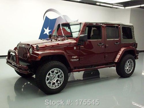 2007 jeep wrangler unltd sahara 4-door 4x4 auto nav 67k texas direct auto