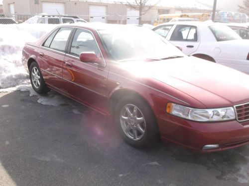 1998 cadillac seville &#034;sts&#034; 275 hp model red+tan clean, just out of winter store