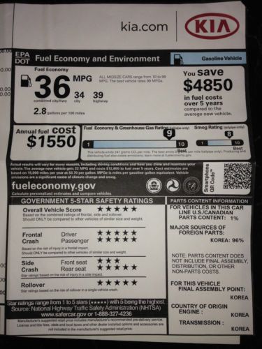 2012 Kia Optima Hybrid Sedan 4 Dr 2.4L•8800 miles!•36 MPG•Pkup/Ship from Det MI!, image 5