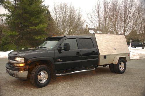 2002 chevrolet silverado 3500 lt crew cab pickup 6.6l farrier utility truck