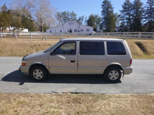 1995 dodge caravan low miles no reserve