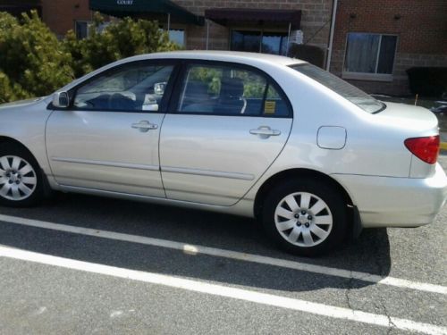 2003 toyota corolla le 4 dr. sedan 73k miles silver great transportation