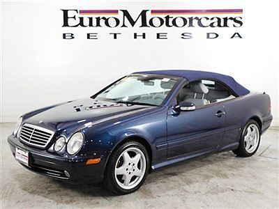 Low mileage xenon blue clk 03 convertible 02 v8 1 cabriolet coupe clk320 clk430