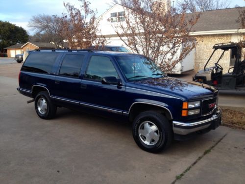 1997 GMC Suburban 4x4 SLT loaded leather 5.7 low miles immaculate, image 21