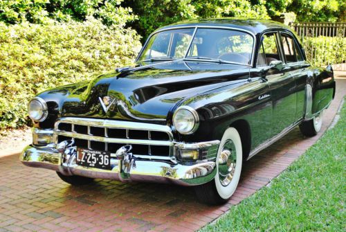 Incredable mint 1949 cadillac fleetwood with vintage a/c black with tan 50ks wow