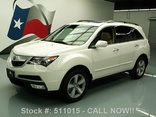 2012 acura mdx sh-awd tech sunroof htd leather nav 34k texas direct auto