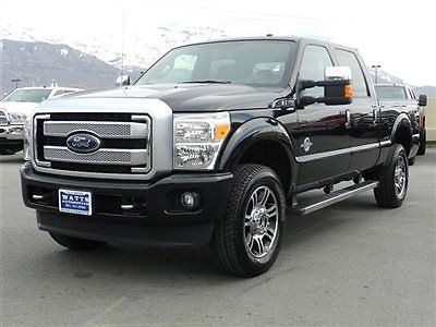 Ford crew cab platinum 4x4 powerstroke diesel leather navigation sunroof auto