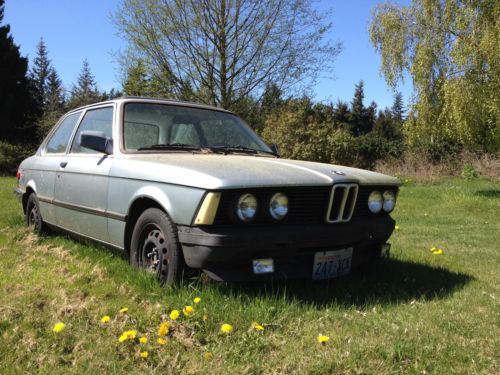 1981 bmw e21 320i project car h&amp;r springs tep header cracked head no reserve