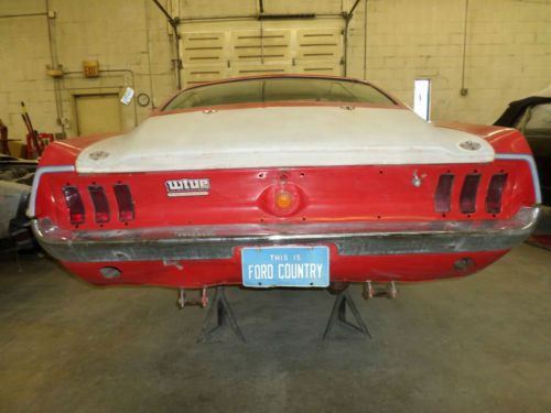 1968 mustang fastback vintage drag racer barn find ground pounder !! ford racing