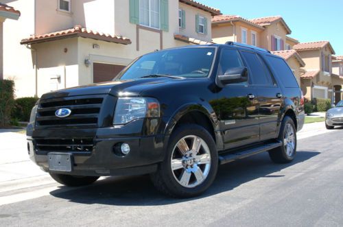 2008 ford expedition limited, black-on-black!  dual dvds, navigation, stunning!