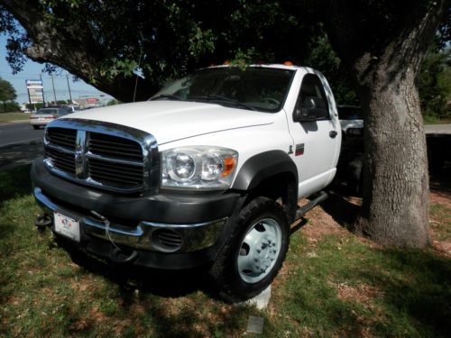 2009 dodge ram 5500 heavy duty 4x4 cummins diesel cab &amp; chassis drw low reserve!