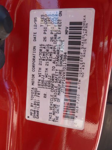 1996 Toyota RAV4 Base Sport Utility 2-Door 2.0L, image 15