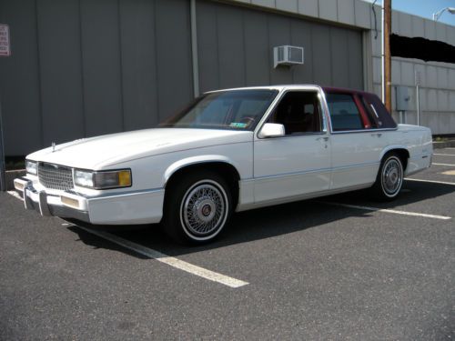1989 cadilac sedan deville roadster garage kept from new runs 100% clean car fax