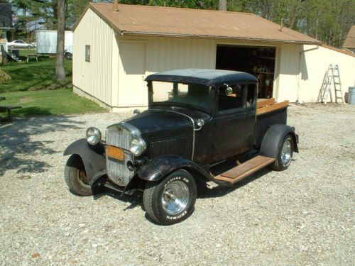V/8 1930 1931 model a extended cab pick - up hot rat rod mussle car coupe ford