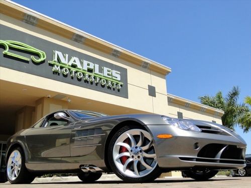 06 mercedes slr mclaren - only 3k miles - crystal osmium grey - red stitching