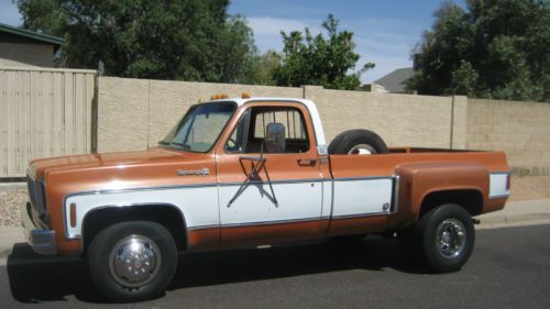 1973 Chevy Dually with "ORIGINAL PAINT", FRESH ENGINE AND TRANS. See Pics, image 2