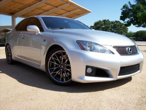 Is f, 416 hp,dual headrest dvd, navigation, new tires &amp; brakes,clean carfax, isf
