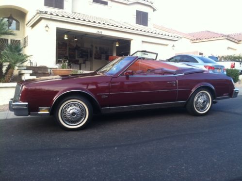 Rare1983 buick riviera convertible firemist red 307 v8 low miles