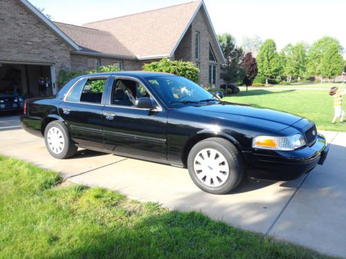 2009 Ford Crown Victoria Police Interceptor Sedan 4-Door 4.6L Black on Black, US $7,500.00, image 2