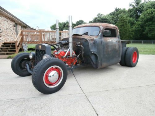 &#034;1954 chopped and dropped chevy hot rod/ rat rod truck&#039;&#039;