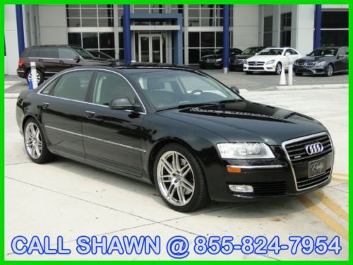 2009, audi a8l, bang and o radio, navi, sport sup, rearcamera, a/c and htd seats