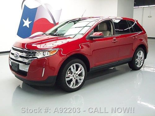 2012 ford edge sel awd htd leather rear cam 20&#039;s 11k mi texas direct auto