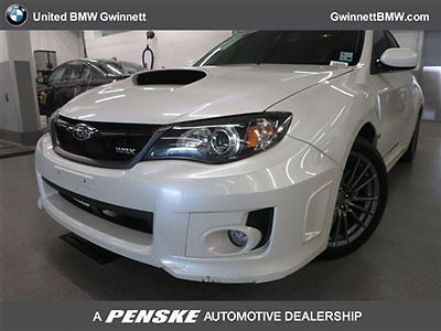 4dr man wrx premium low miles sedan manual gasoline 2.5l 4 cyl satin white pearl