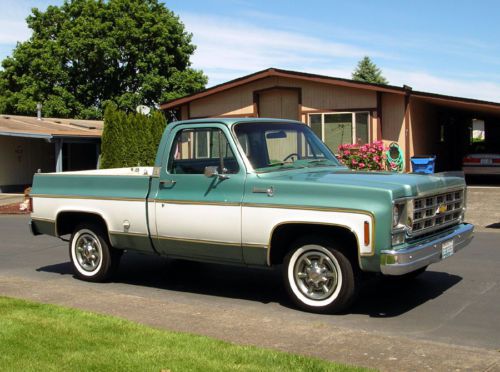 1977 chevrolet silverado c-10 one owner low mile original paint &amp; int solid body