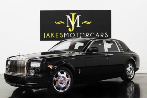 2010 rolls-royce phantom, 5700 miles, black/black, 1-owner, rear theatre, loaded