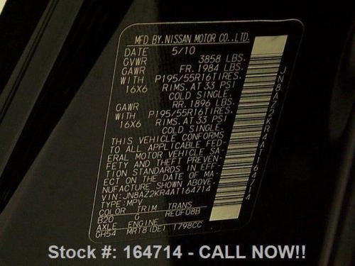 2010 NISSAN CUBE 1.8 KROM EDITION AUTO REAR CAM 50K MI TEXAS DIRECT AUTO, US $14,980.00, image 12