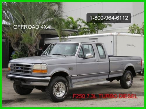 1996 ford f250 7.3l turbo diesel ext cab 4x4 off road no reserve must see