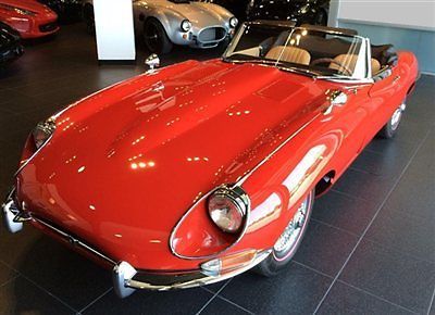 1968 jaguar xke roadster series 1.5 red tan expert restoration superb inside&amp;out