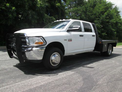 Flat bed, diesel, gas, 4wd, dually, ext cab, 1 ton, automatic, gooseneck ball,
