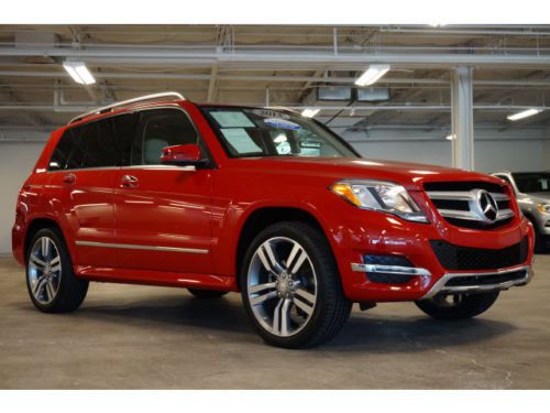 Glk350 certified cpo mars red sport package becker navigation burled walnut tan