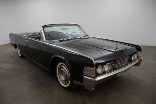 1965 lincoln continental convertible, black, power windows, 20 inch chrome rims