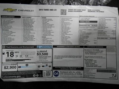 2015 Chevrolet Tahoe LTZ, US $71,560.00, image 29