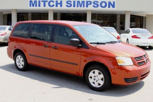 2008 dodge grand caravan se orange sunburst  stow-n-go perfect carfax