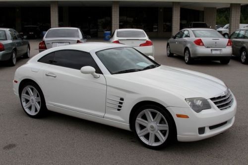 2005 chrysler crossfire limited coupe  white with gray leather 18&#034; wheels