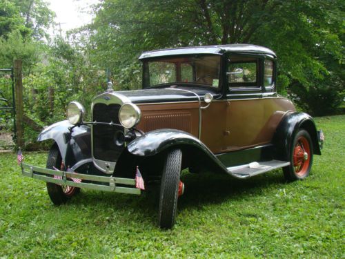 1930 ford model a 5 window coupe with rumble seat.