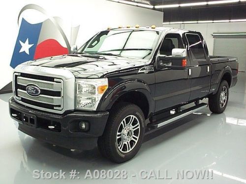 2013 ford f-250 platinum crew 4x4 6.2l sunroof nav 45k texas direct auto