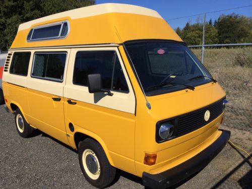 1980 volkswagen vanagon camper van adventurewagon westfalia hightop