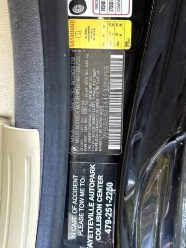 2005 BMW 6-Series, US $2,200.00, image 19