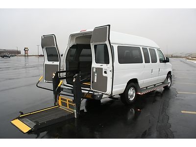 2010 ford econoline handicap accessible wheelchair van heavy duty rear lift