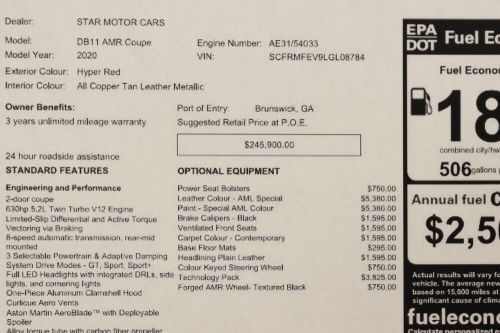 2020 Aston Martin DB11 AMR, US $155,900.00, image 17