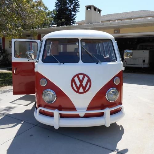 1967 split window vw bus camper so42 tin top