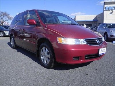 04 honda odyssey ex-l v6 dvd leather 3rd row no reserve